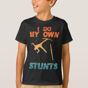 Rolig nordisk bergskidåkning konst för män kvinnor t shirt