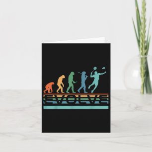 Rolig Nördisk Utveckla Badmintonspelare Evolution Kort