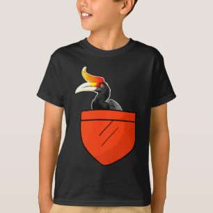 Rolig noshörning fågel design föreställning t shirt