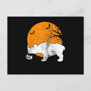Rolig Noshörning Pumpa Halloween Kostym Present Vykort