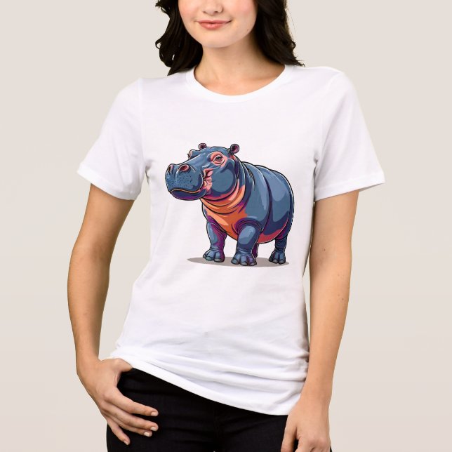 🦛✨ Rolig Noshuvud Gåva för Barn 🌈 T Shirt (Framsida)