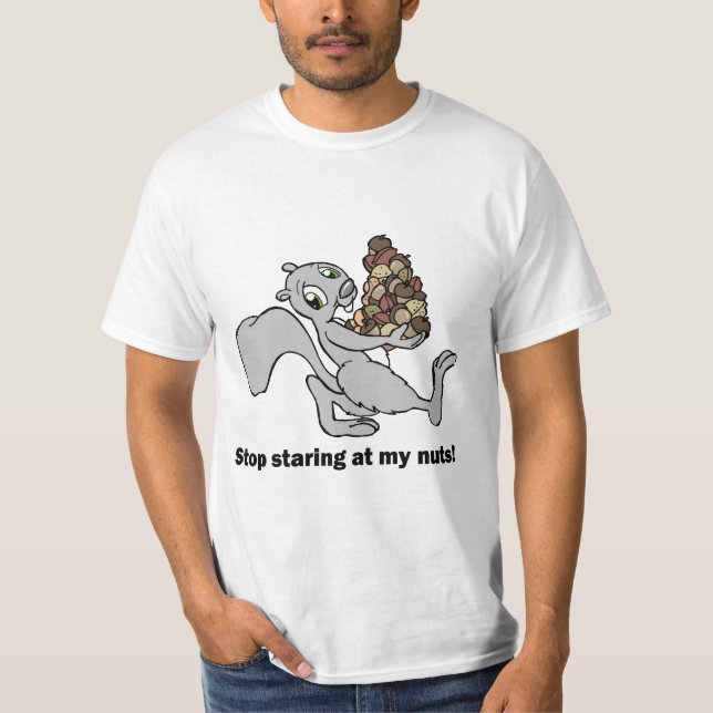Rolig nötekorre t-shirt (Framsida)