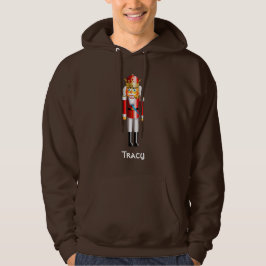 Rolig nötknäpparekungtecknad hoodie