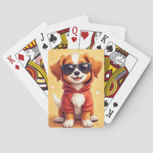 Rolig Nova Scotia Duck Tolling Retriever Kawaii Casinokort