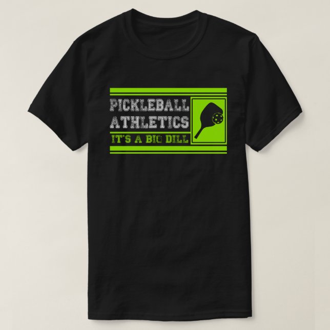 Rolig noveltygåva för den Pickleball spelare T Shirt (Design framsida)