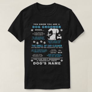 Rolig noveltygåva för hundGroomer T Shirt