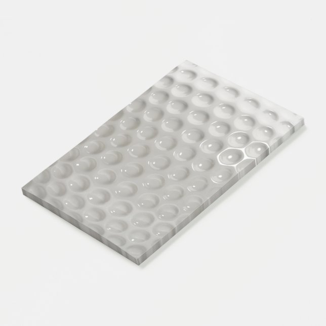 Rolig noveltygolfbollsport post-it block (Vinklad)