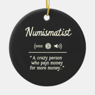 Rolig numismatiker definition Crypto investering Julgransprydnad Keramik