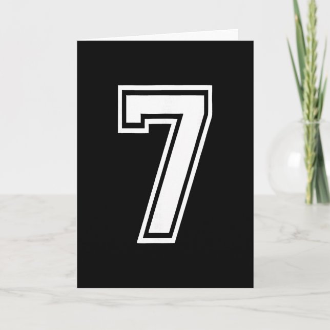 Rolig Nummer 7 67 Meme Kostym Matchande Grupp Hall Kort (Framsida)