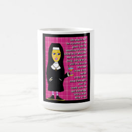 Rolig nunna kaffemugg