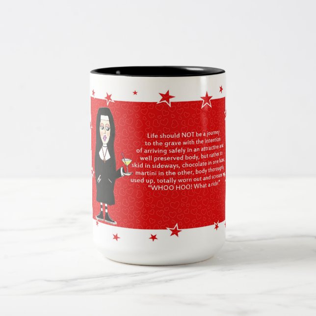 Rolig nunna kaffemugg (Center)