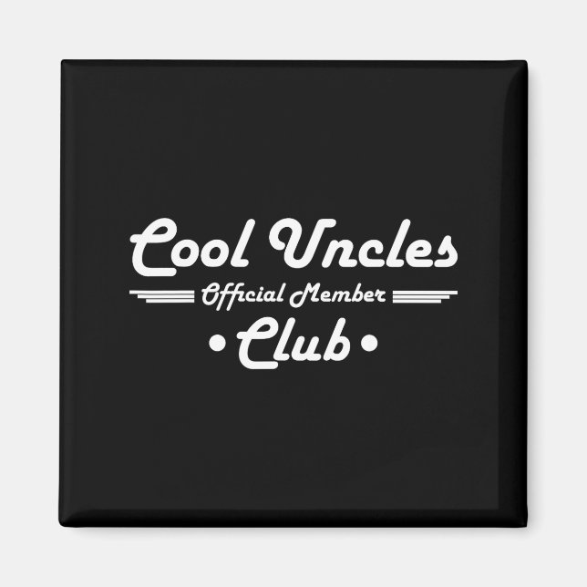 Rolig ny farbror graviditets tillkännagivande Cool Magnet (Framsidan)