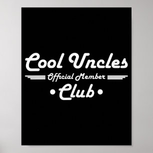 Rolig ny farbror graviditets tillkännagivande Cool Poster