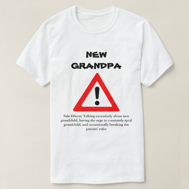 Rolig ny morfarskjorta tee shirt (Design framsida)