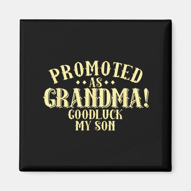 Rolig ny mormor-reklamcitat mormor humor magnet (Framsidan)