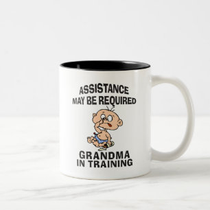 Rolig ny mormor Två-Tonad mugg