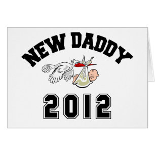 Rolig ny pappa 2012 hälsningskort