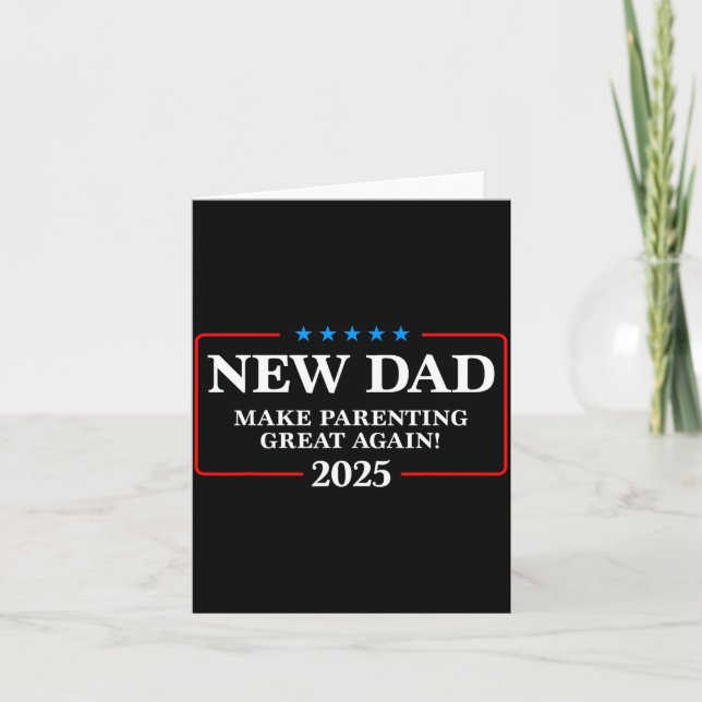 Rolig Ny Pappa Est 2025 Gör Föräldraskap Stort Ige Kort (Framsida)