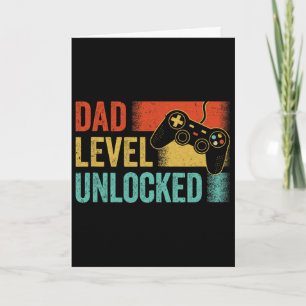 Rolig Ny Pappa Faders Dag Pappa Nivå Upplåst Gamin Kort
