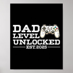 Rolig Ny Pappa Nivå Upplåst 2025 Videospel Pappa Poster