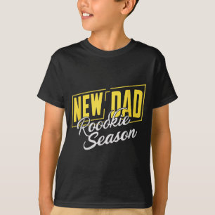 Rolig Ny Pappa Rookie Säsong Stolta Pappor Första T Shirt