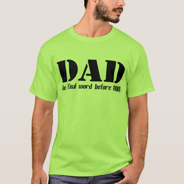 Rolig ny pappaT-tröja Tee Shirt (Framsida)
