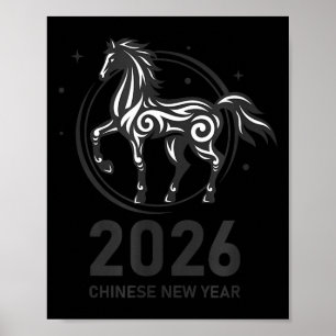 Rolig nyår - Gott kinesiskt nyår 2026 - Fi Poster