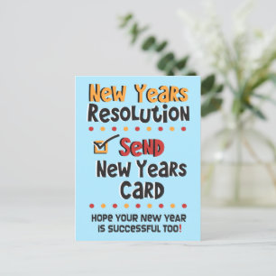 Rolig nyårsresolution © Postkort Helg Vykort