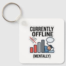 Rolig nyckelring | Digital detox humor