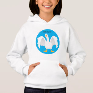 Rolig nyfiken tam gås serieillustration t shirt