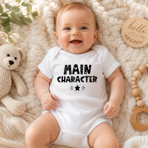 Rolig nyfödd outfit Söt huvudkaraktär T Shirt