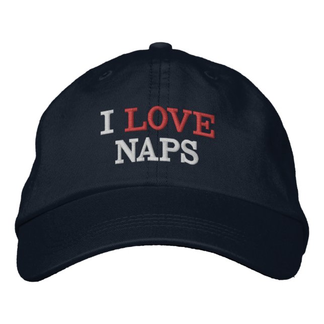Rolig Nyhet Baseball JAG ÄLSKAR NATTLÖJEN Broderad Keps (Framsida)