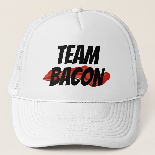 Rolig Nyhet Baseball stil TEAM BACON Keps (Framsida)