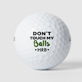 Rolig Nyhet Golfboll Monogram Toffa Inte