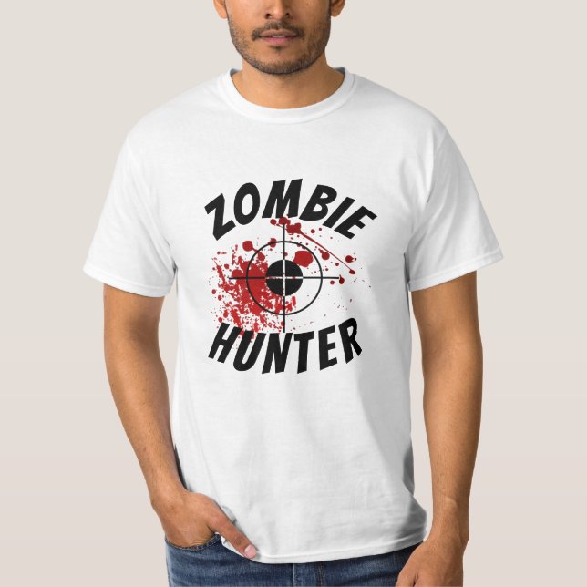 Rolig Nyhet Mäns Mode ZOMBIE JÄGARE Stil T Shirt (Framsida)
