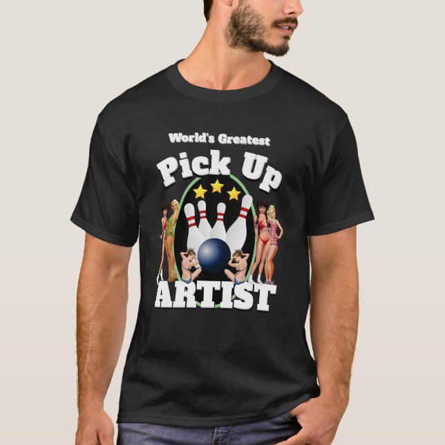 Rolig Nyhet Sport Bowling KONSTNÄR T Shirt (Framsida)