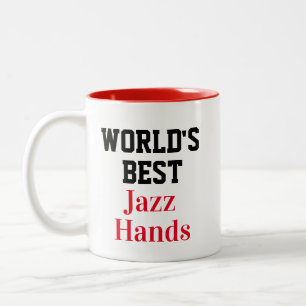 Rolig Nyhet VÄRLDENS BÄSTA JAZZHÄNDER Två-Tonad Mugg