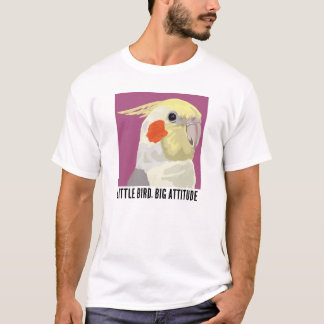 Rolig Nymf Liten Fågel Stor Attityd Porträtt T Shirt