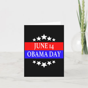 Rolig Obama-dag, 14 juni Premium T-shirt.png  Kort