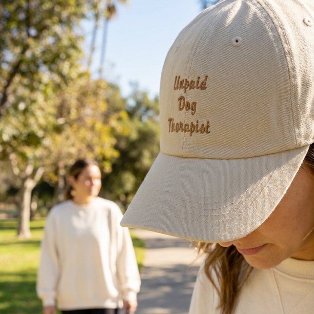 Rolig obetald hundterapeut-hatt | Present till hun Broderad Keps (Skapare uppladdad)