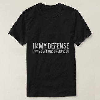 Rolig Obevakad Citat Humor Design T Shirt