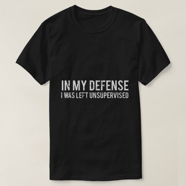 Rolig Obevakad Citat Humor Design T Shirt (Design framsida)