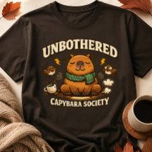 Rolig Obevärderad Capybara Sällskap T-Shirt