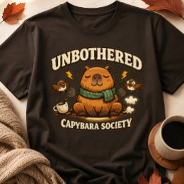 Rolig Obevärderad Capybara Sällskap T-Shirt