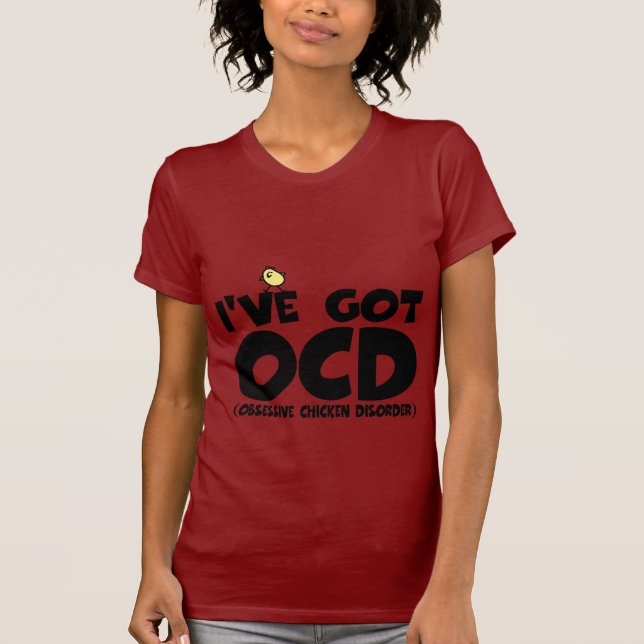 Rolig OCD-höna Tee (Framsida)