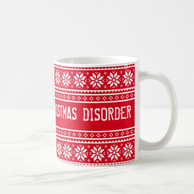 Rolig OCD Tvångsmässig julstörning kaffemugg (Höger)