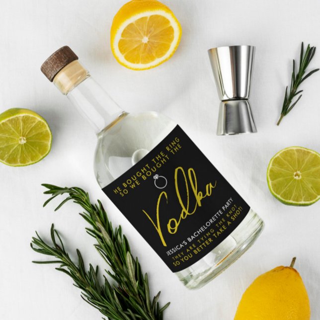 Rolig och Chic Sängkantsfest Spritflaska Etikett (Skapare uppladdad)