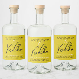 Rolig och Chic Sängvätning Spritflaskor Etikett