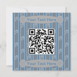 Rolig och fantasifull detektiv QR-kod Inbjudningar