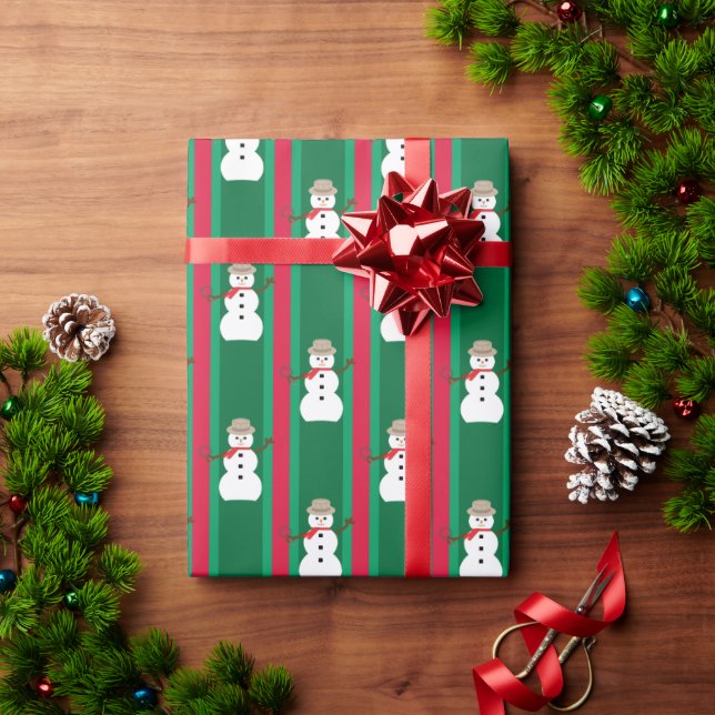 Rolig och fantasifull juldetektivsnöman presentpapper (Julgåva)